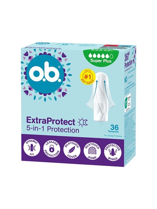 o.b. Tamponi Extra Protect Super Plus - Confezione da 36 pezzi donna
