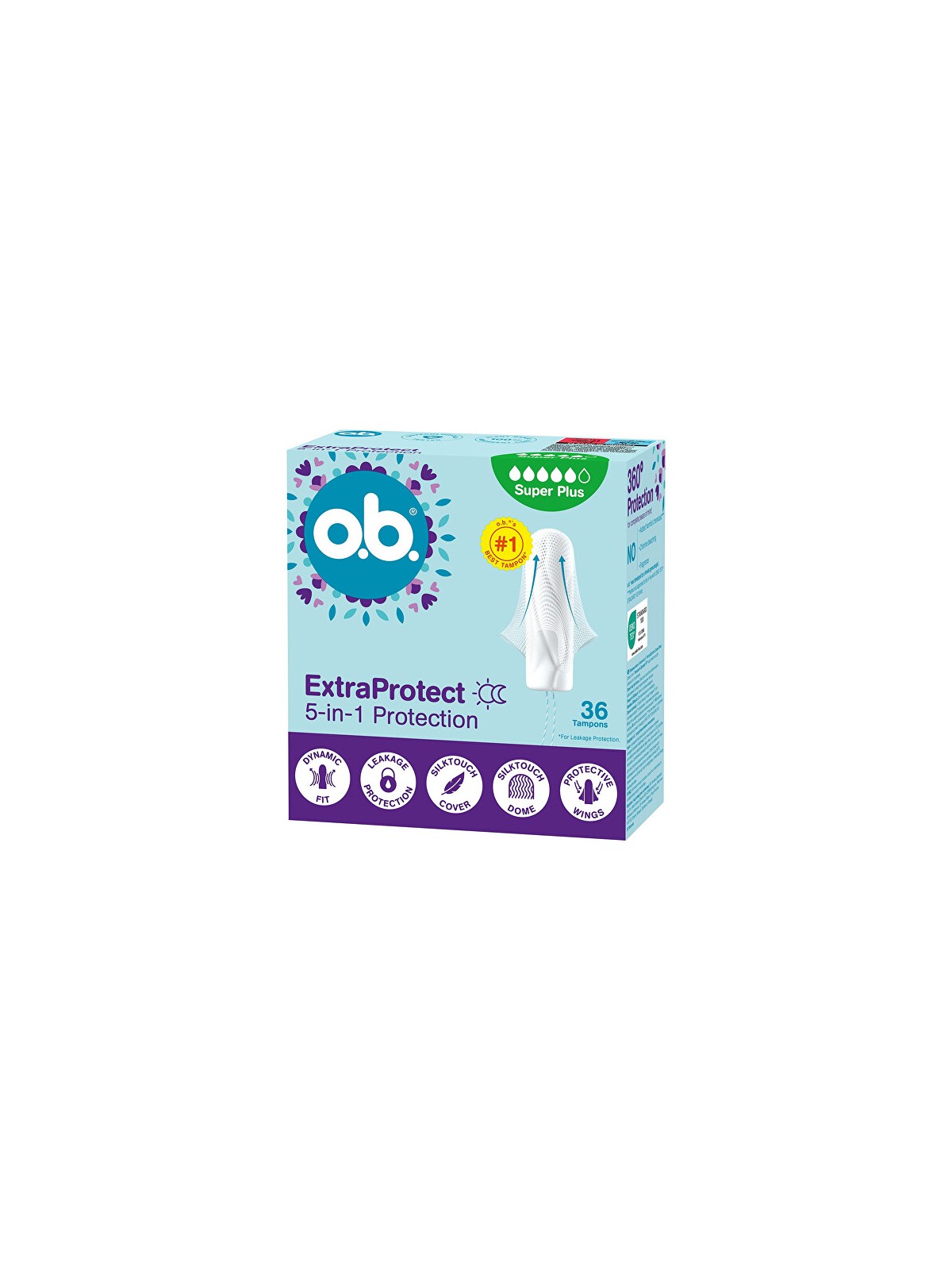 o.b. Tamponi Extra Protect Super Plus - Confezione da 36 pezzi donna