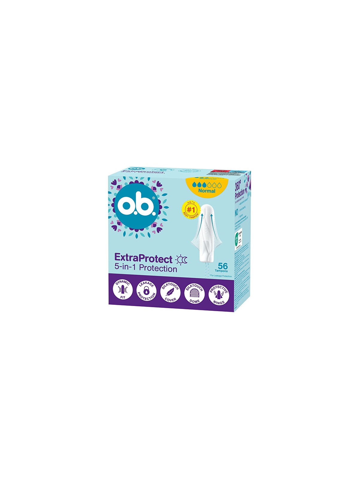 O.b. Tamponi normali Extra Protect, 56 pezzi.