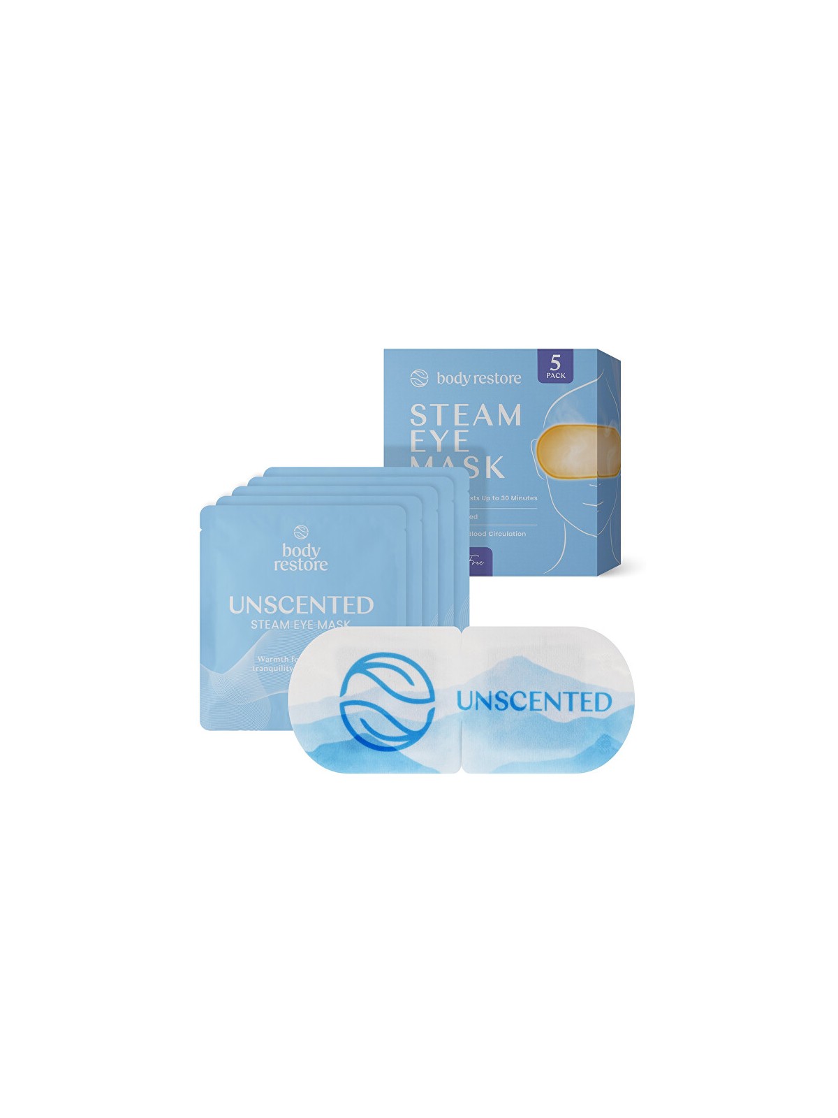 Body Restore Maschera per occhi autoriscaldante e rilassante - Confezione da 5 pezzi donna