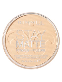 Rimmel Stay Matte Polvere compatta opaca 14 g donna 005 Silky Beige