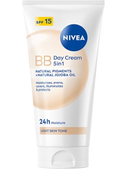 Nivea BB Cream SPF 10 Crema Idratante 5 in 1 - Crema Idratante Bellezza 5 in 1 50ml donna Pelle Chiara