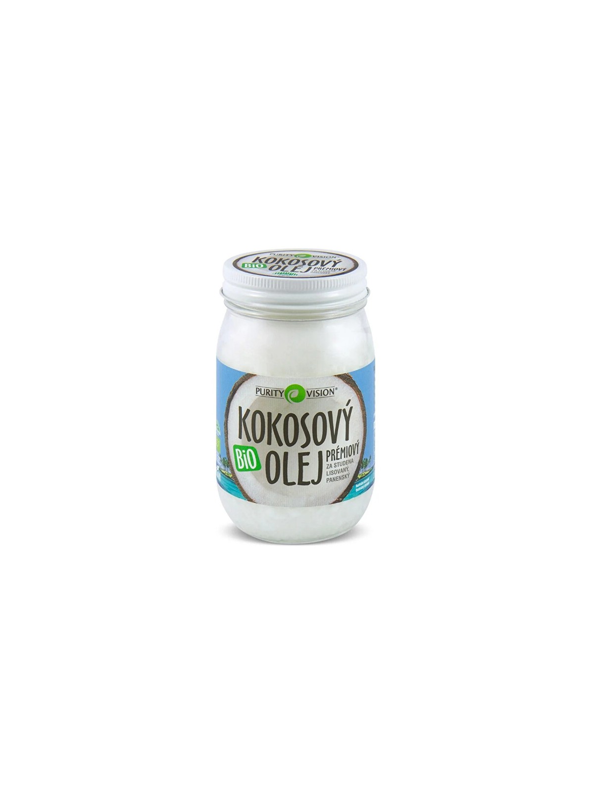 Olio di cocco vergine biologico spremuto a freddo Purity Vision 600ml