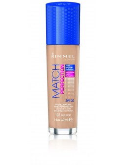 Fondotinta Rimmel TRUCCO MATCH PERFECTION SPF 25 Makeup SPF 30 ml 010 Porcellana Leggera donna