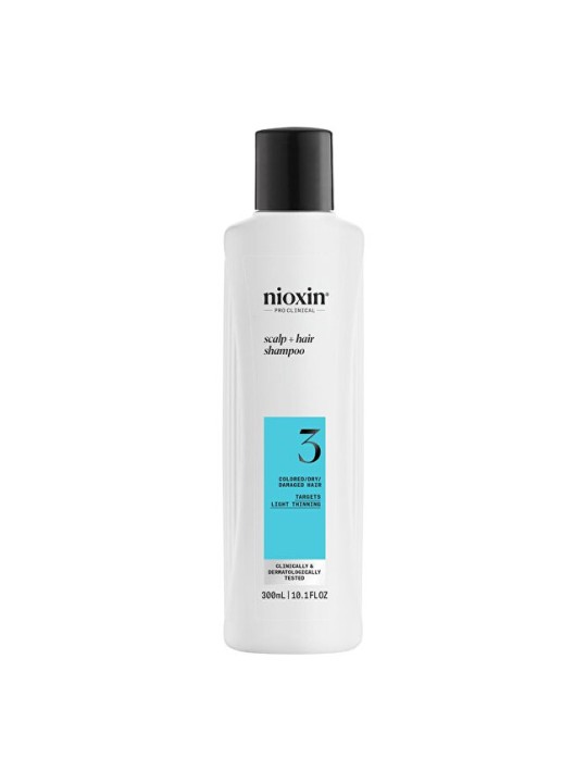Nioxin System 3 Detergente per Capelli Fini, Normali o Diradati, Trattati Chimicamente, 1000ml Donna