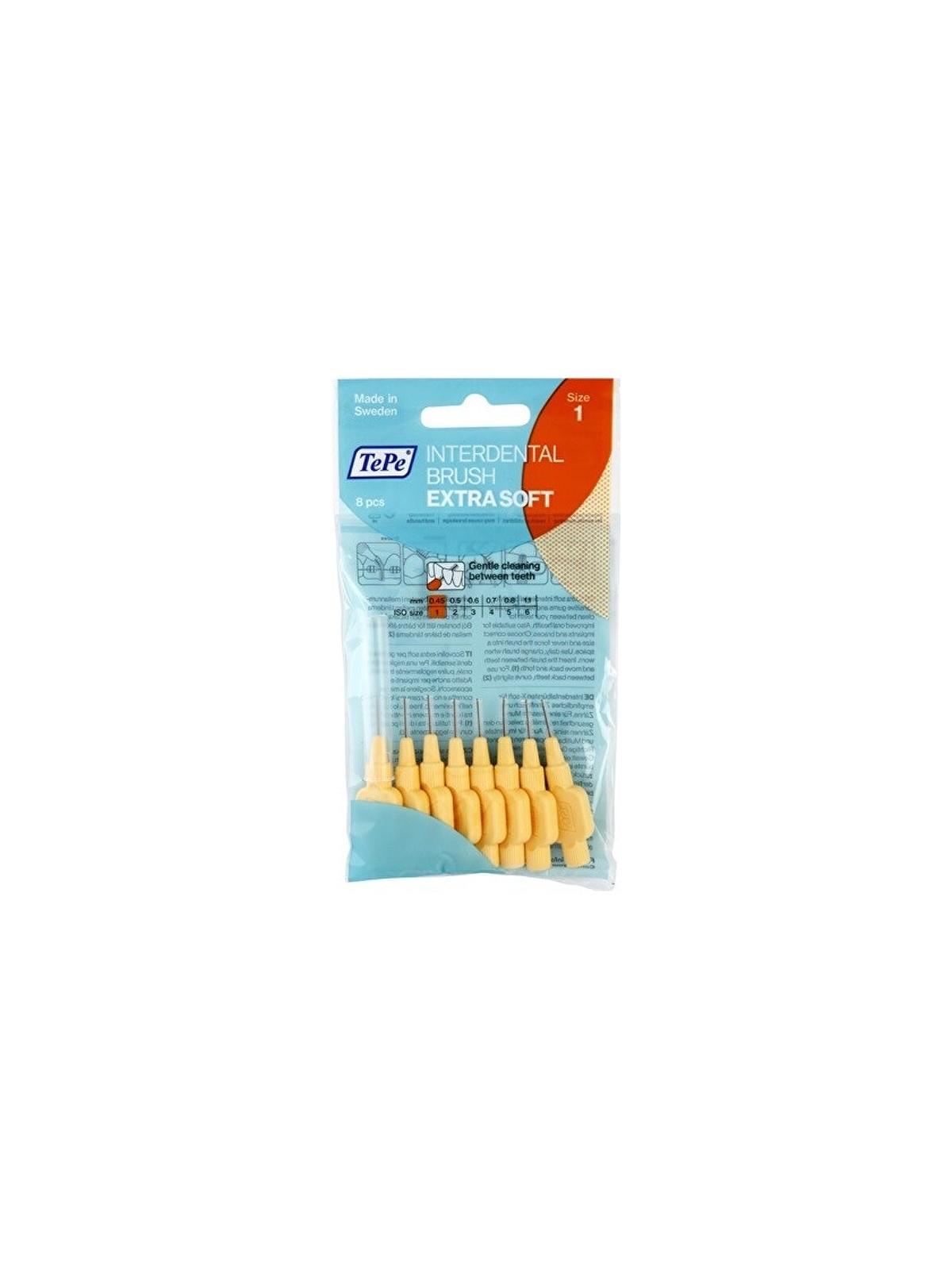 Spazzolini interdentali Extra Soft 0,45-1,1 mm 8 pz