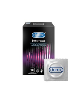 DUREX Preservativi a coste Intense con borchie e gel stimolante 10 pz