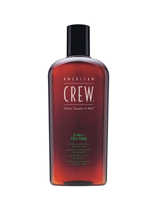 American Crew Tea Tree 3In1 Shampoo Conditioner & Body Wash uomo 450ml