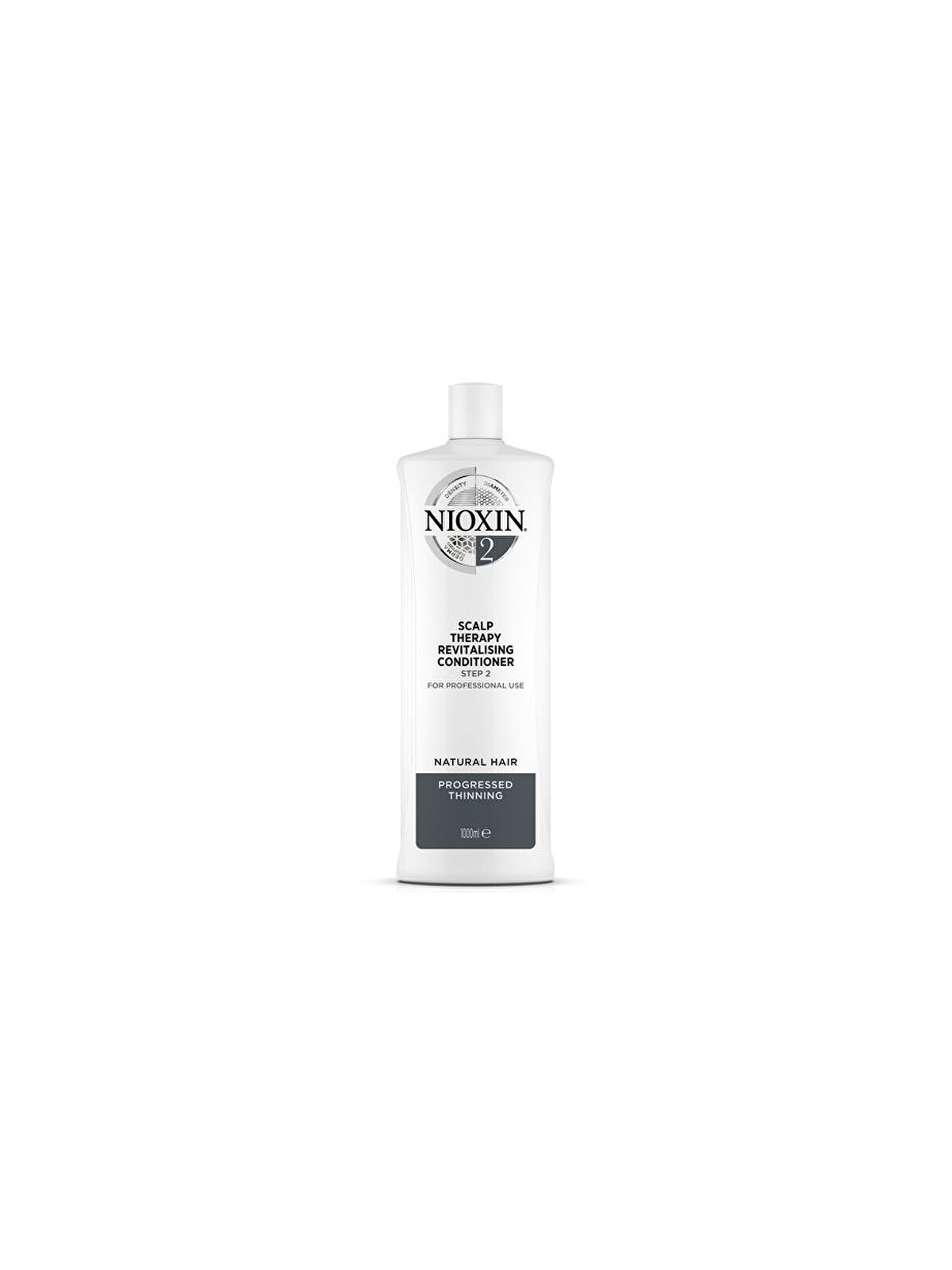 Nioxin System 2 Balsamo Rivitalizzante per Cuoio Capelluto Capelli Fini Visibilmente Diradati 1000ml Donna