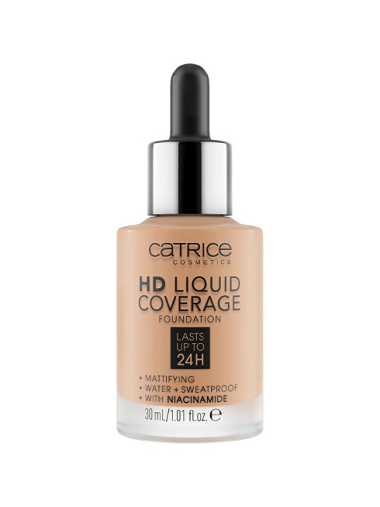 Fondotinta Catrice Liquid MakeUp HD Copertura liquida 30 ml 030 Sand Beige