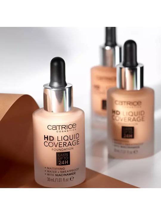 Catrice Liquid MakeUp Fondotinta Copertura HD Liquida 30 ml 040 Warm Beige donna