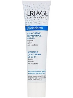 Uriage Crema riparatrice contenente rame e zinco Bariderm Cica Repairing CicaCream With CuZn unisex 40ml