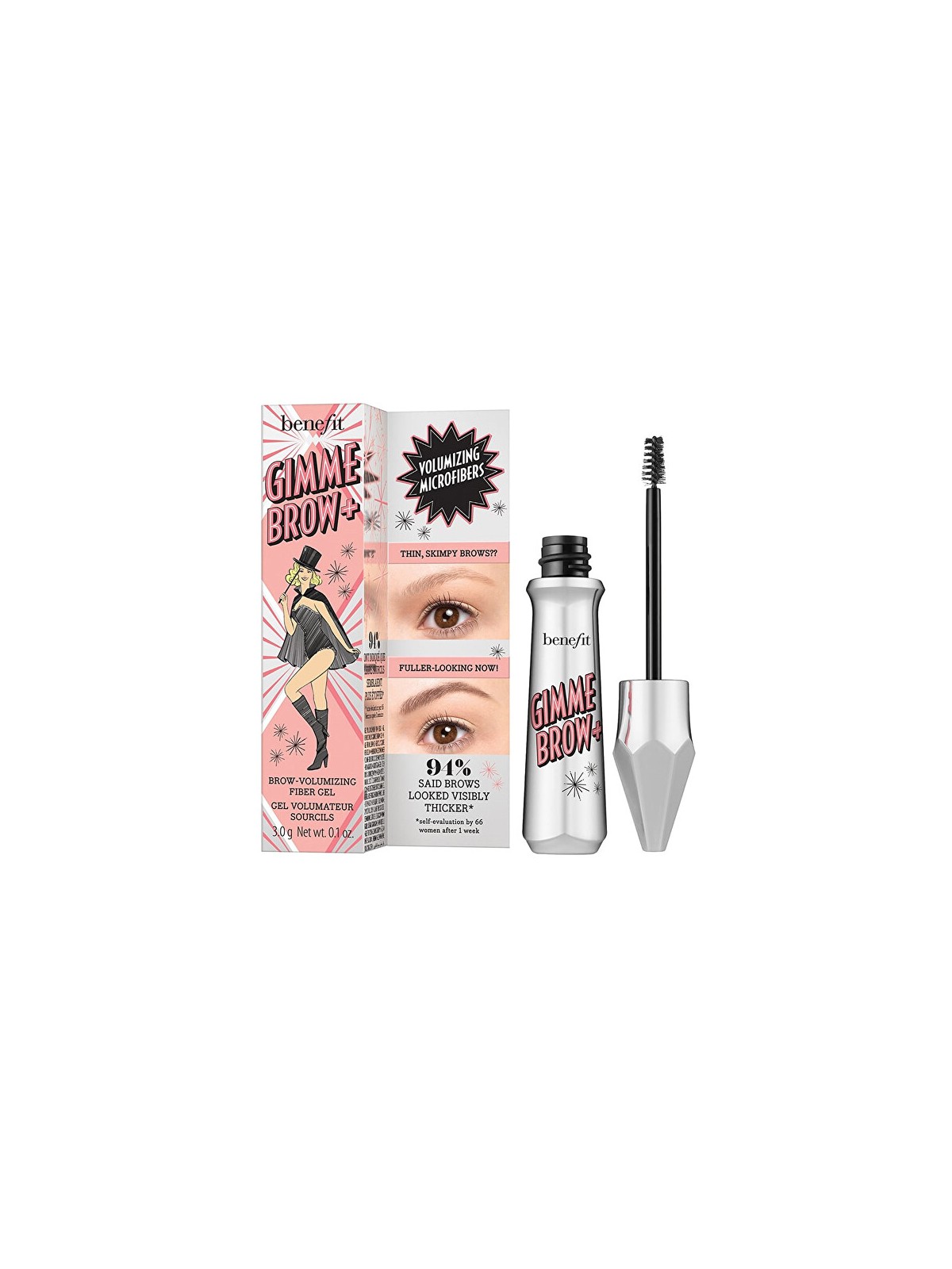 Benefit Gimme Brow Brow-Volumizing Fiber Gel donna 3g 01 Light Numero 2 Warm Golden Blonde