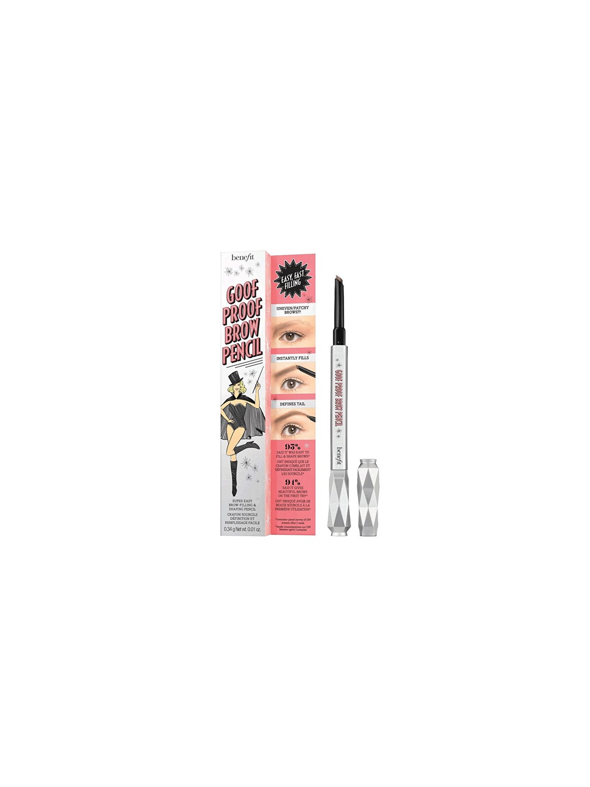 Benefit Goof Proof Brow Pencil 03 Medium Warm Light Brown 0.34g