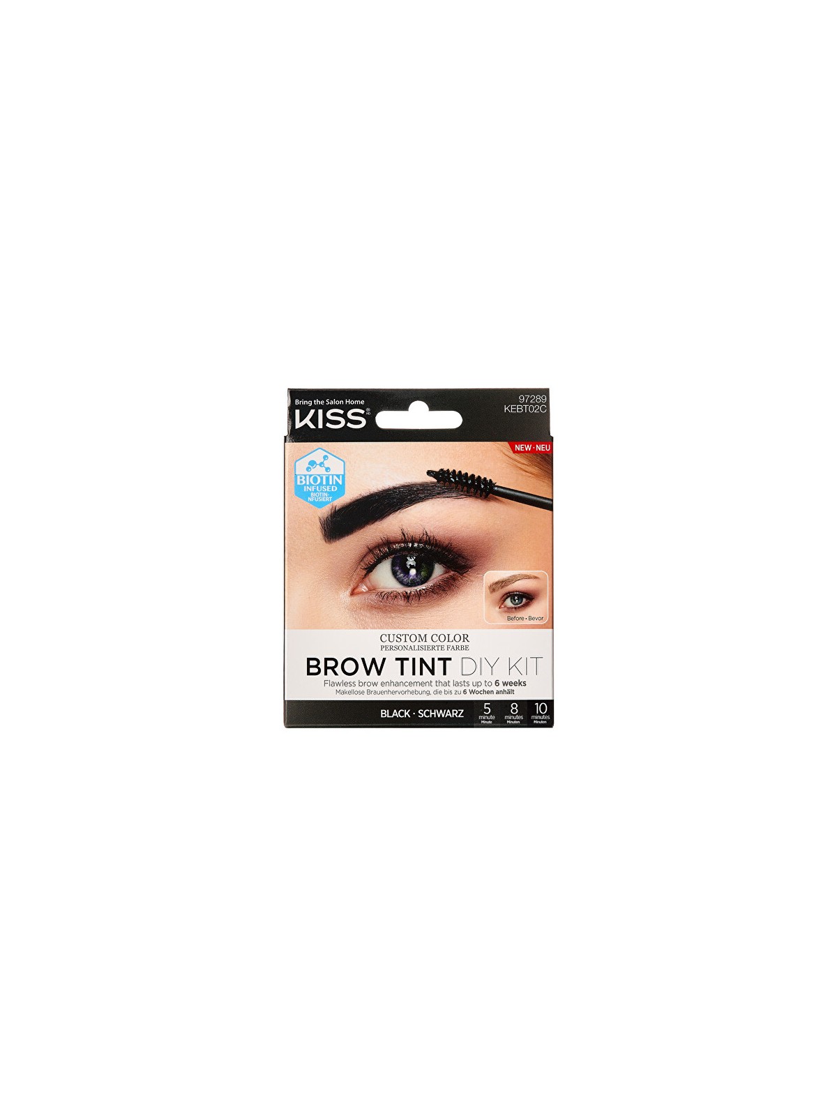 Kiss My Face Brow Tint Diy Kit Set sopracciglia 20 ml donna Brown