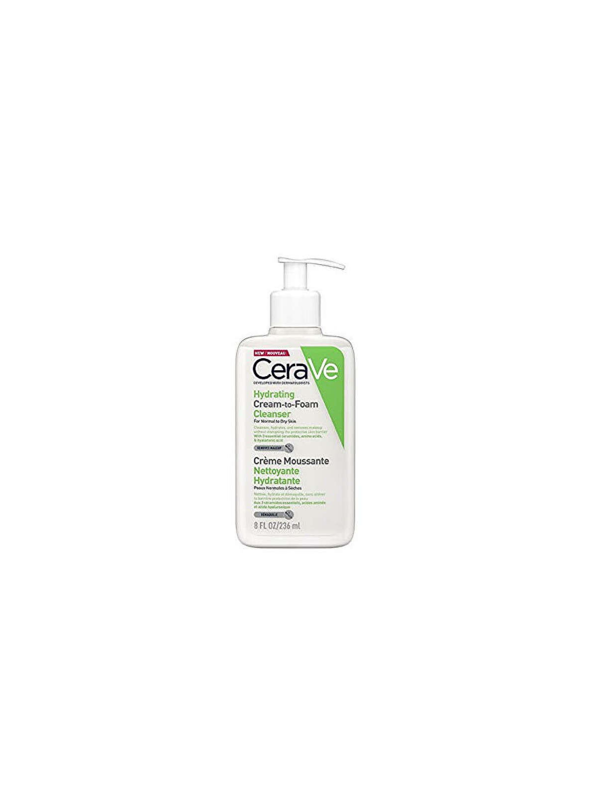 Crema-Schiuma Detergente Idratante CeraVe unisex 236ml per pelle normale e secca