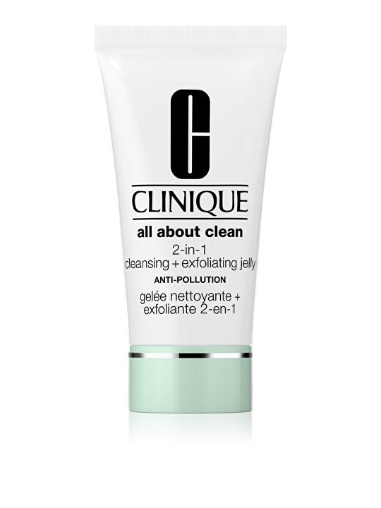 Clinique All About Clean 2-in-1 Detergente Esfoliante Jelly gel detergente viso delicato pulizia profonda 150ml