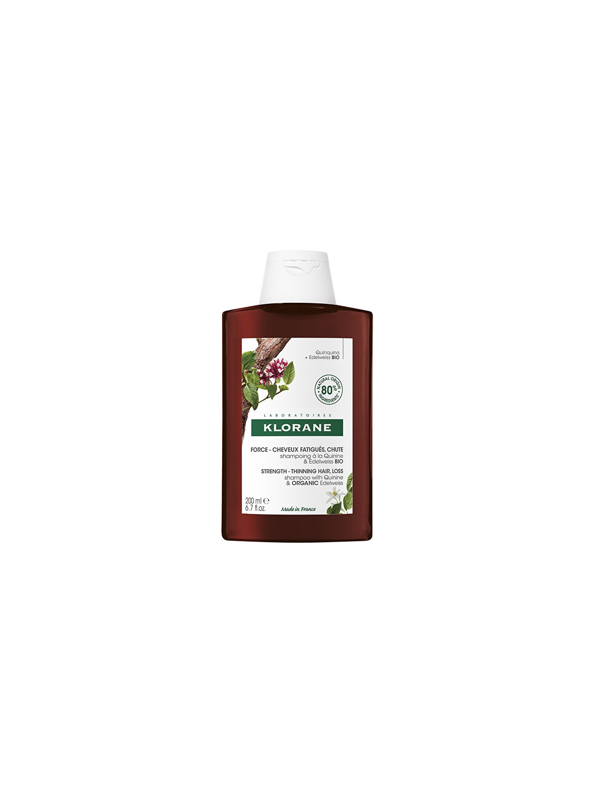 Klorane SHAMPOO QUININA E EDELWEISS BIO anticaduta capelli 200ml