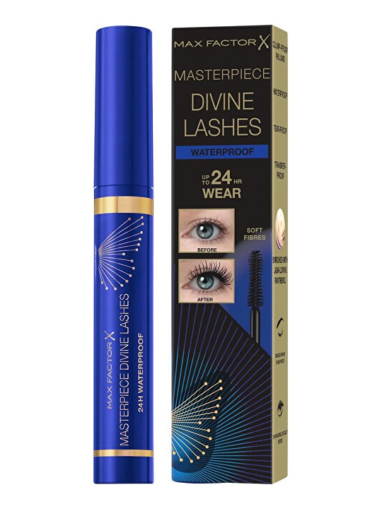 Max Factor Mascara Divine Lashes 24H Waterproof Mascara volume waterproof 9 ml donna Black