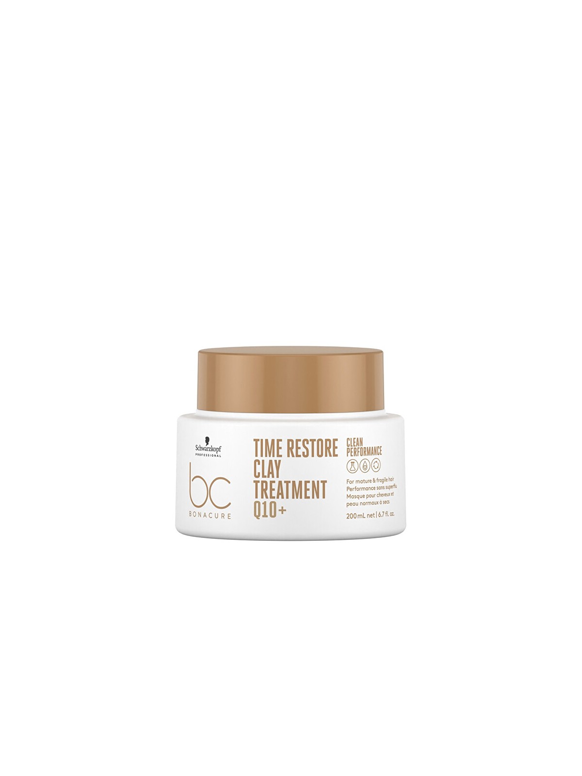 Schwarzkopf Professional BC Bonacure Q10 Time Restore Maschera trattamento allargilla donna 200ml
