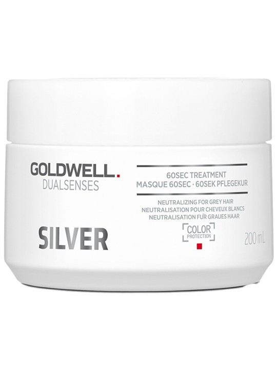 Trattamento Maschera Capelli Biondi e Grigi Goldwell Silver 60sec 200ml