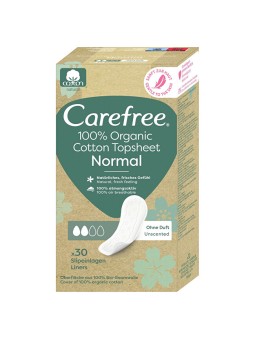 Carefree Cotone organico normale donna 30 unit