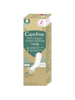 Salvaslip lunghi in cotone biologico donna 24 unit