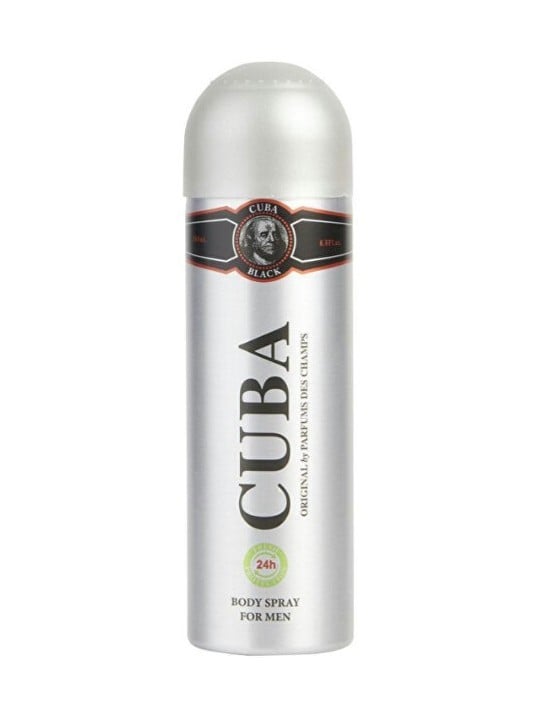 Cuba Deospray Cuba Nero uomo 200ml