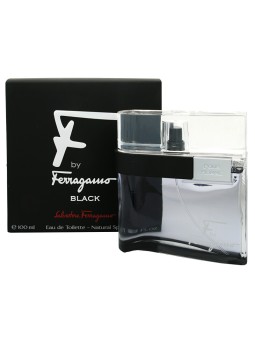 S. Ferragamo F By Ferragamo Black Eau de Toilette Spray Uomo 100ml