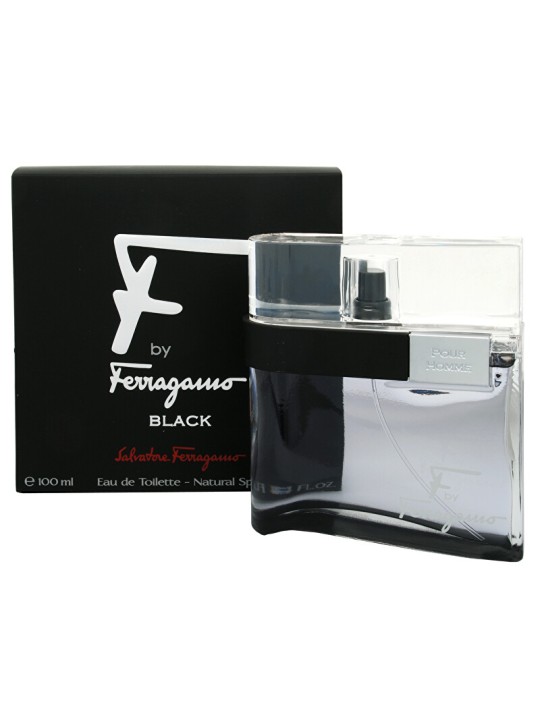 S. Ferragamo F By Ferragamo Black Eau de Toilette Spray Uomo 100ml