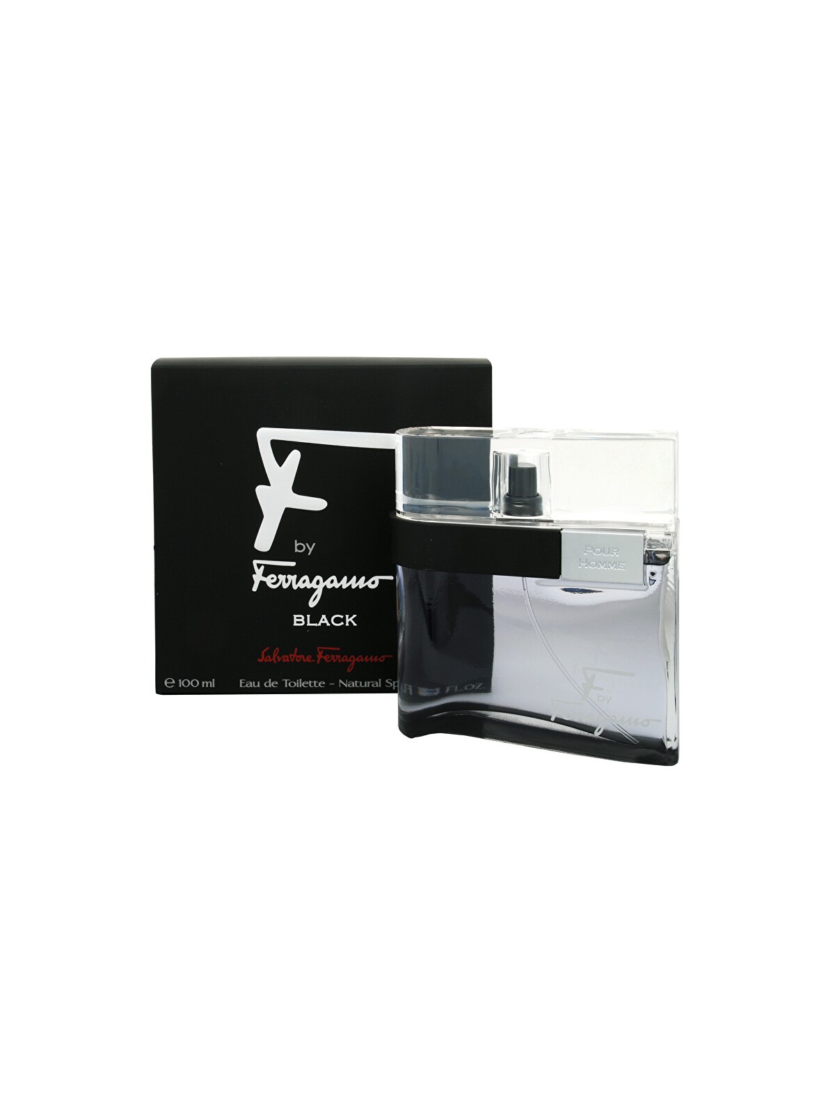 S. Ferragamo F By Ferragamo Black Eau de Toilette Spray Uomo 100ml