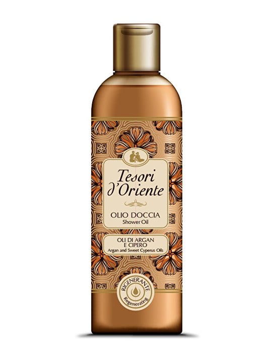 Tesori dOriente Olio Doccia Gel Doccia Argan e Dolci Oli di Cipero donna 250ml