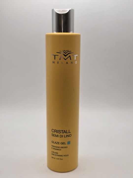 TMT Cristall Glaze Gel Semi di Lino 250ml – Gel Modellante Fissaggio Forte Effetto Bagnato Tmt www.essenzetotalstyle.com 