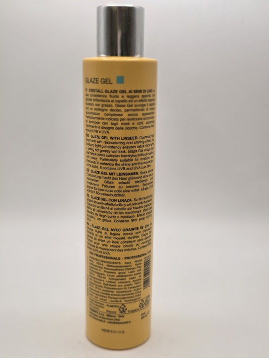 TMT Cristall Glaze Gel Semi di Lino 250ml – Gel Modellante Fissaggio Forte Effetto Bagnato Tmt www.essenzetotalstyle.com 