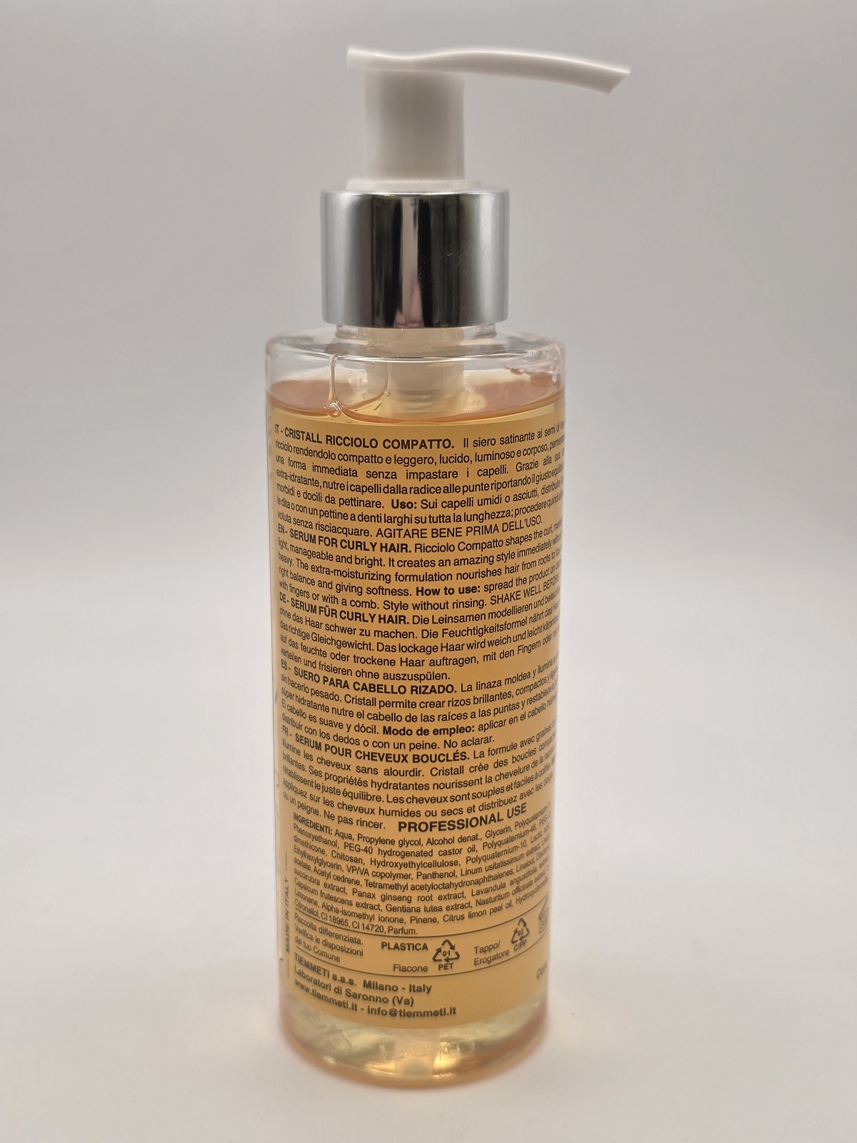 TMT Cristall Ricciolo Compatto Semi di Lino 150ml – Siero Definizione Ricci e Onde Tmt www.essenzetotalstyle.com 