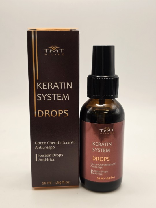 TMT Keratin System Drops 50ml – Gocce Cheratina Anticrespo Ristrutturanti Capelli Tmt www.essenzetotalstyle.com 