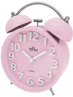 MPM Quality Sveglia analogica in metallo MPM Happy Morning - rosa C01.4056.23 donna