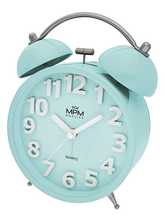 MPM Quality Sveglia analogica in metallo MPM Happy Morning - azzurro C01.4056.31 unisex
