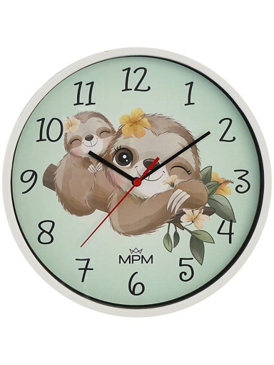 MPM Quality Orologio da parete per bambini con bradipo E01M.4267.00 bambino