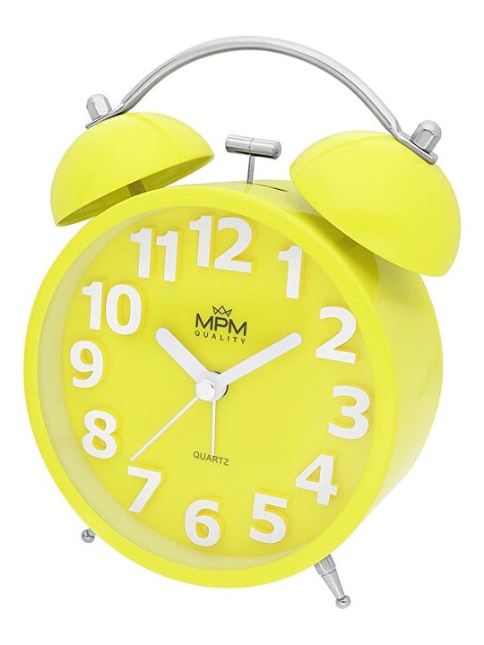 MPM Quality Sveglia analogica in metallo MPM Happy Morning - gialla C01.4056.10 donna