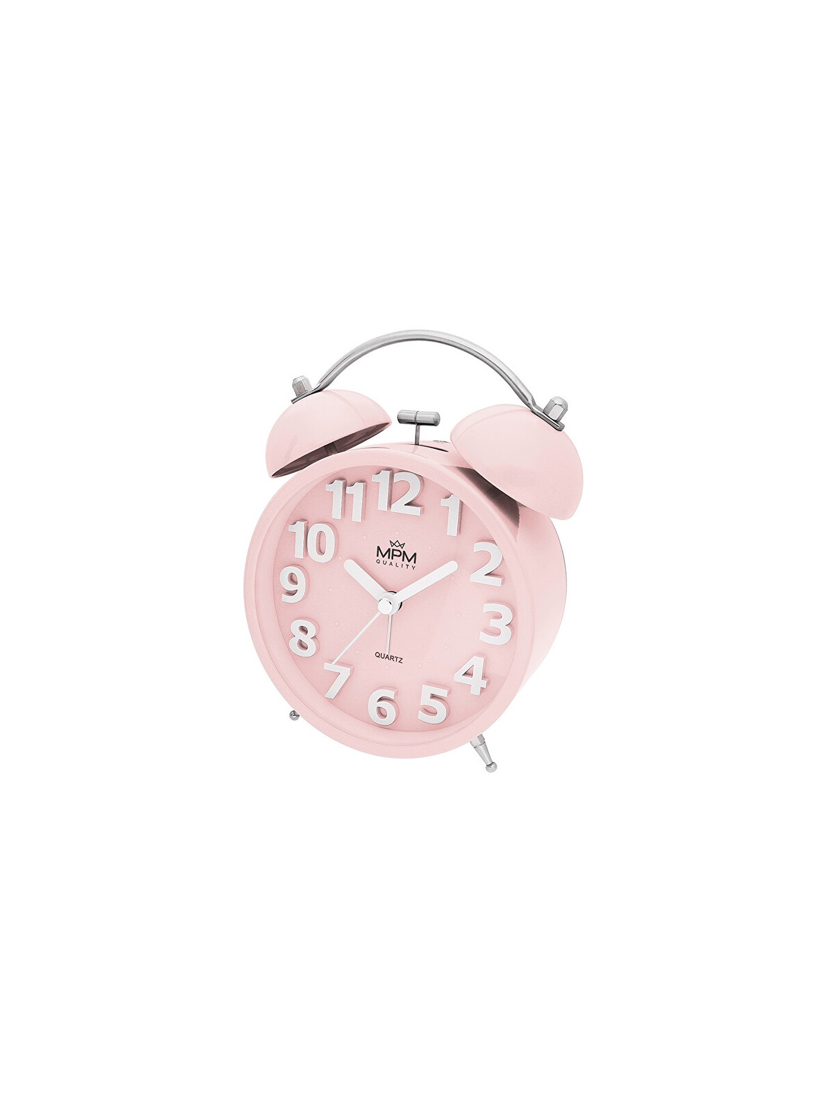 MPM Quality Sveglia analogica in metallo MPM Happy Morning - rosso chiaro C01.4056.21 donna