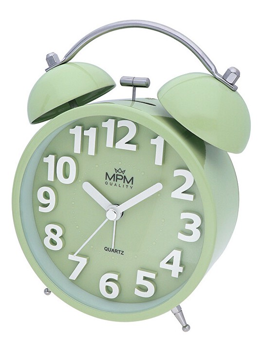 MPM Quality Sveglia analogica in metallo MPM Happy Morning - pistacchio C01.4056.45 unisex
