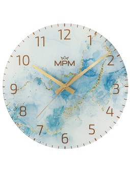 MPM Quality Orologio da parete in vetro onice E09.4375 unisex
