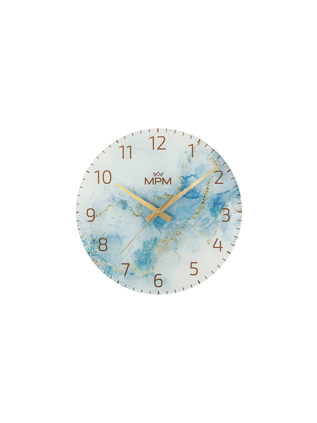MPM Quality Orologio da parete in vetro onice E09.4375 unisex