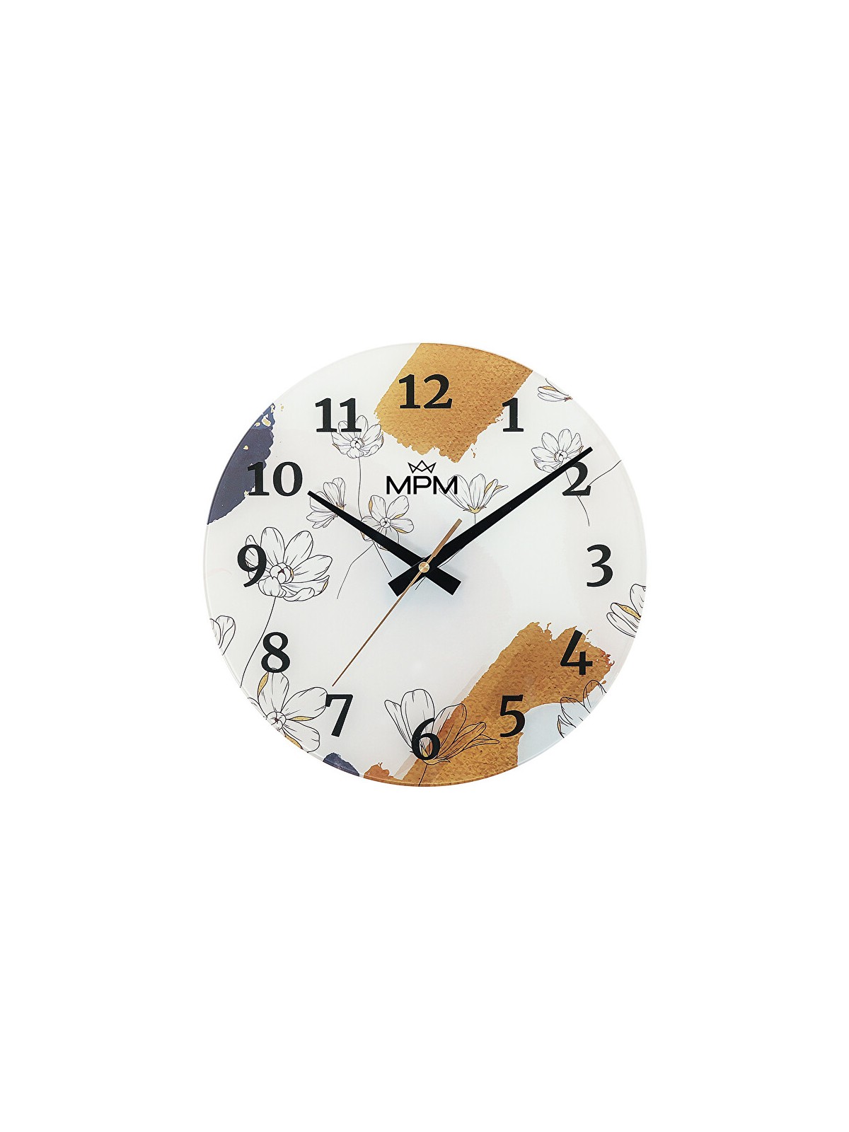 MPM Quality Orologio da parete in vetro Fiores E09.4377 unisex