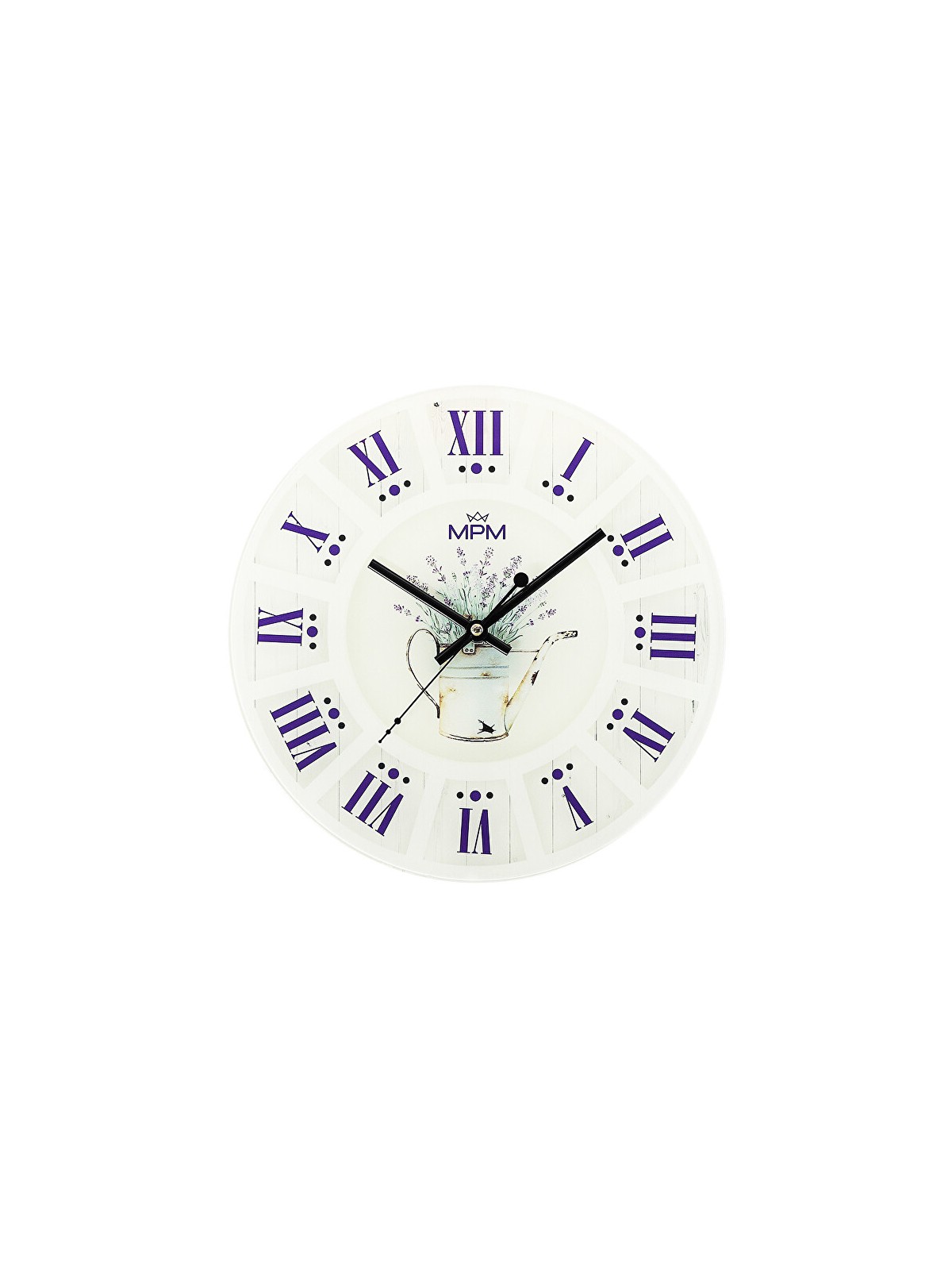 MPM Quality Orologio da parete in vetro Provenza E09.4376 unisex