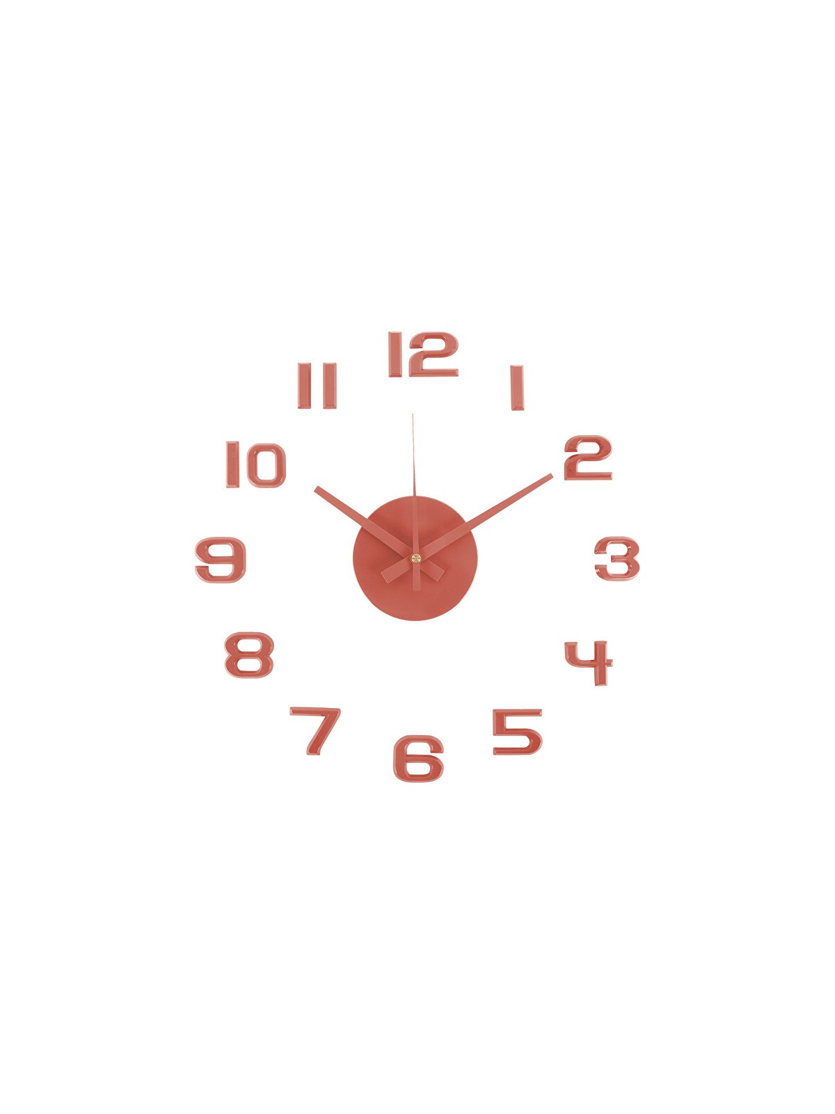 Karlsson Orologio da parete di design con numeri adesivi KA6001RD unisex