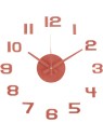 Karlsson Orologio da parete di design con numeri adesivi KA6001RD unisex