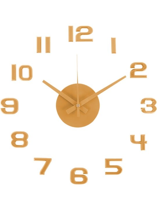 Karlsson Orologio da parete di design con numeri adesivi KA6001YE unisex