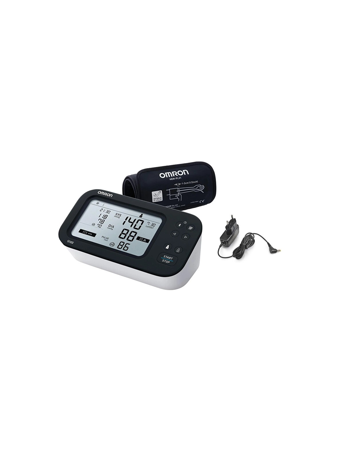 Omron Tonometro OMRON M7 Intelli IT AFib + adattatore unisex